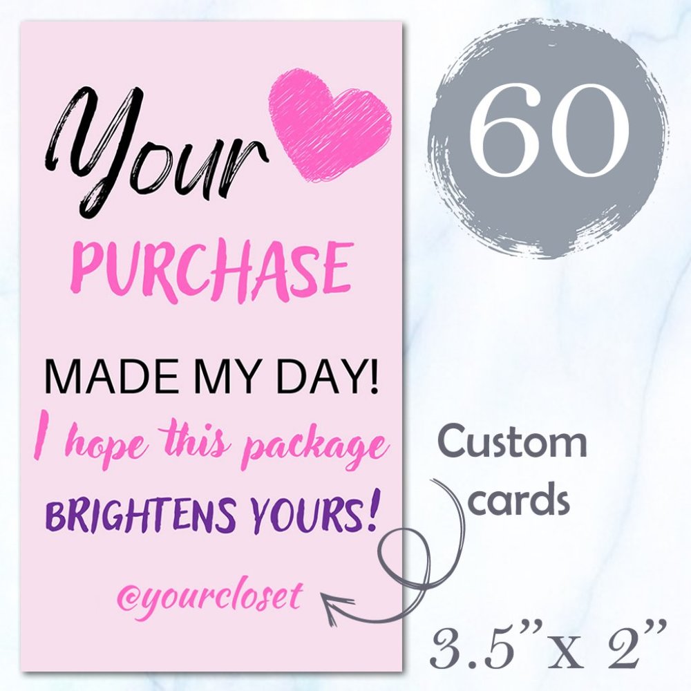 60 Thank You Cards